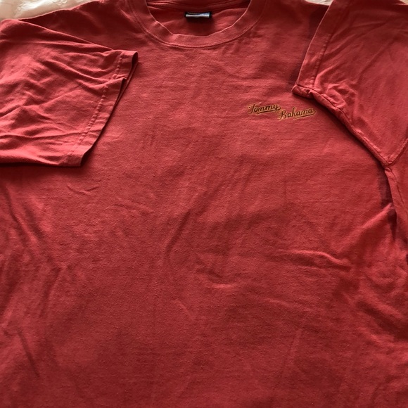 Sz M TOMMY BAHAMA SALMON COLOR SS T - Picture 3 of 3